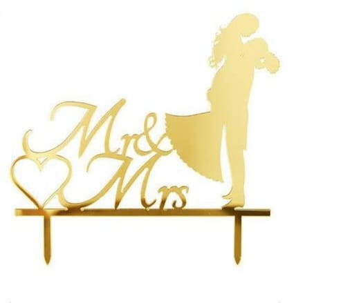 Mr  and Mrs Cake topper - Preppy Kids (Grand Bazaar)