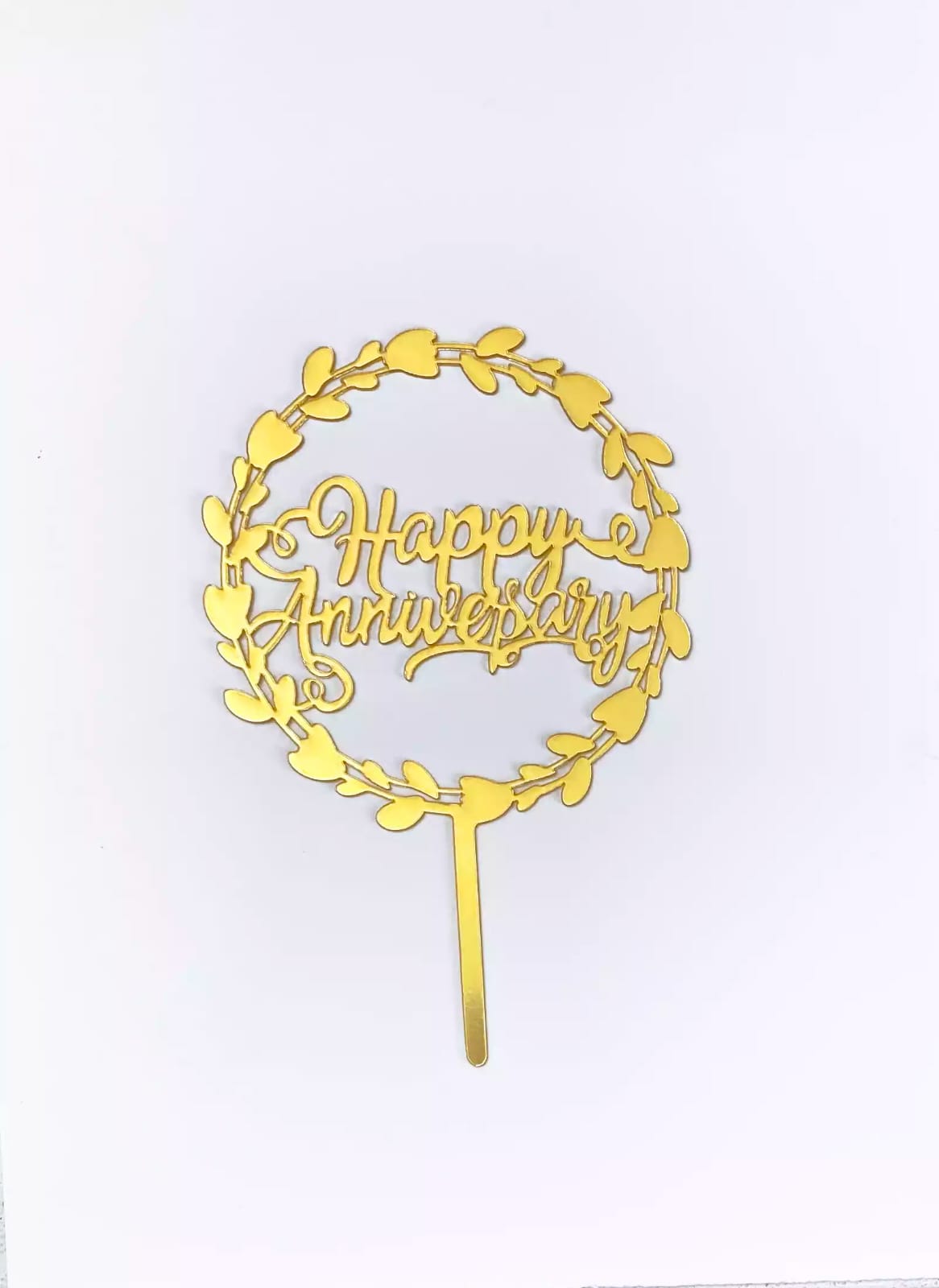 Happy Anniversary  Cake topper Gold - Preppy Kids (Grand Bazaar)