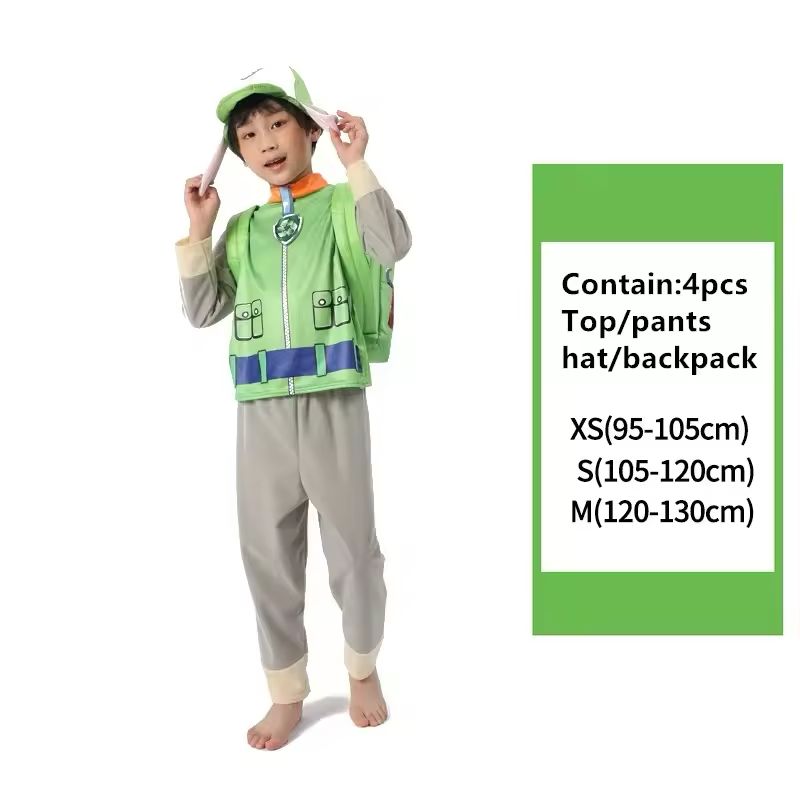 Paw Patrol Rocky Cosplay Costume Outfit