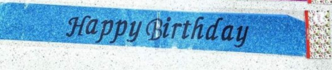Happy Birthday Sash Sparkle Blue - Preppy Kids (Grand Bazaar)