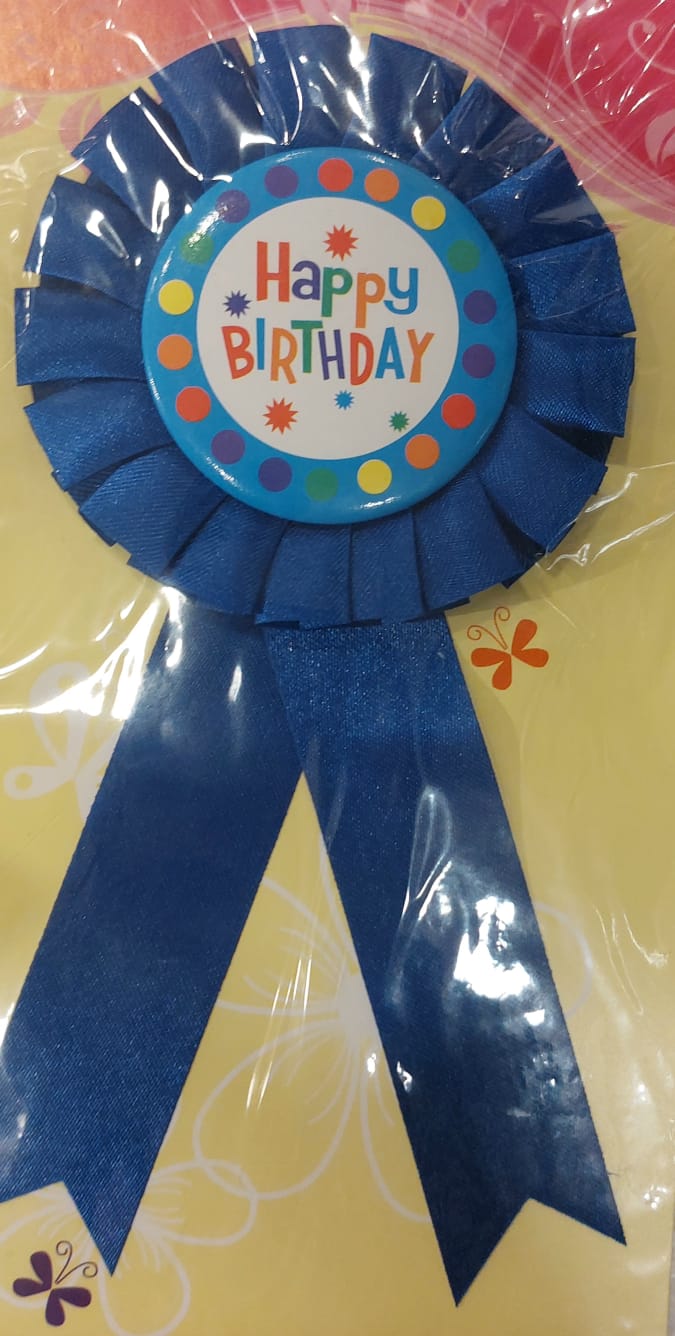 Happy Birthday Dark Blue Badge - Preppy Kids (Grand Bazaar)