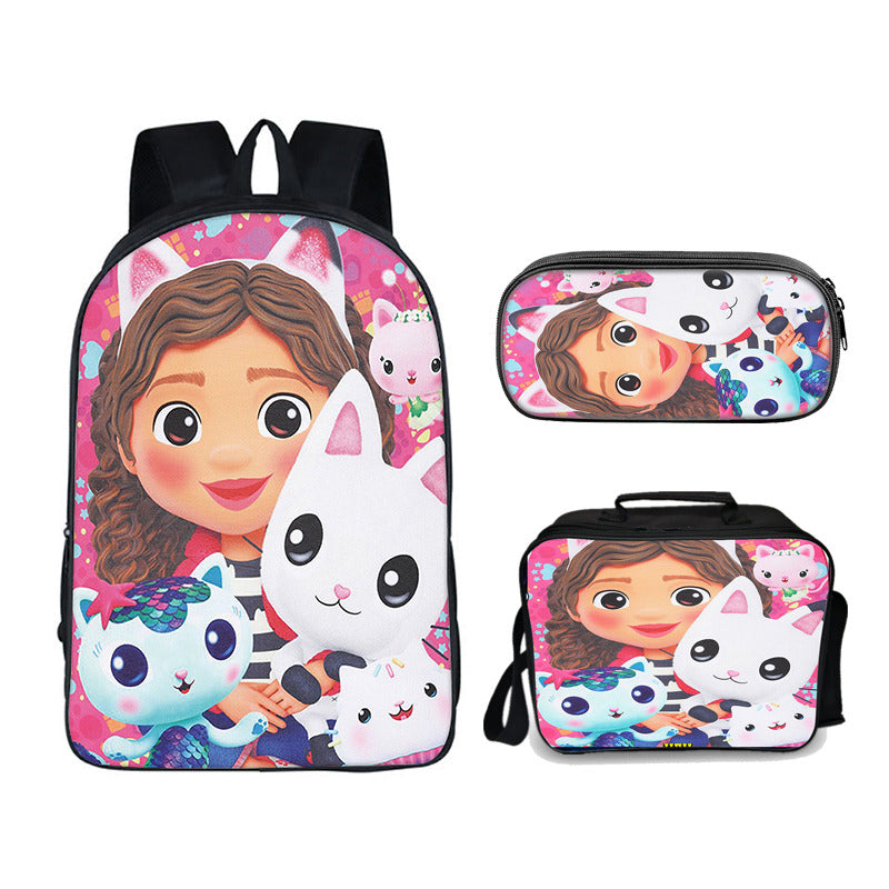 Gabby Dollhouse Pink Ultimate Edition set (3PC) (2 compartment) No. 3 - Preppy Kids (Grand Bazaar)
