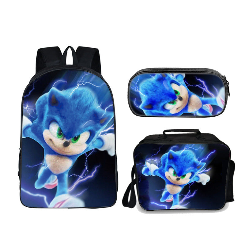 Sonic Running Edition set (3PC) (2 compartment) No. 3 backpack set - Preppy Kids (Grand Bazaar)