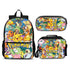 Pokemon Crew Edition Set (3PC) USB Cable included & port (Front zipper , upgraded lunch bag) No. 4 - Preppy Kids (Grand Bazaar)