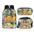 Pokemon Crew Edition set (3PC) (2 compartment) No. 3 backpack set - Preppy Kids (Grand Bazaar)