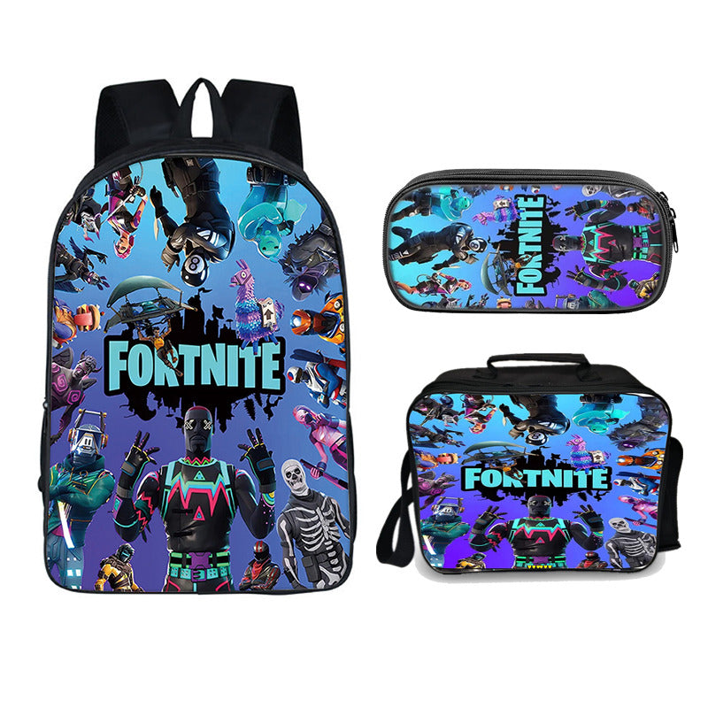Fortnite Crew Edition set (3PC) (2 compartment) No. 3 backpack set - Preppy Kids (Grand Bazaar)