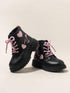 Pink and Black Cute Kawaii Heart Boots - Preppy Kids (Grand Bazaar)