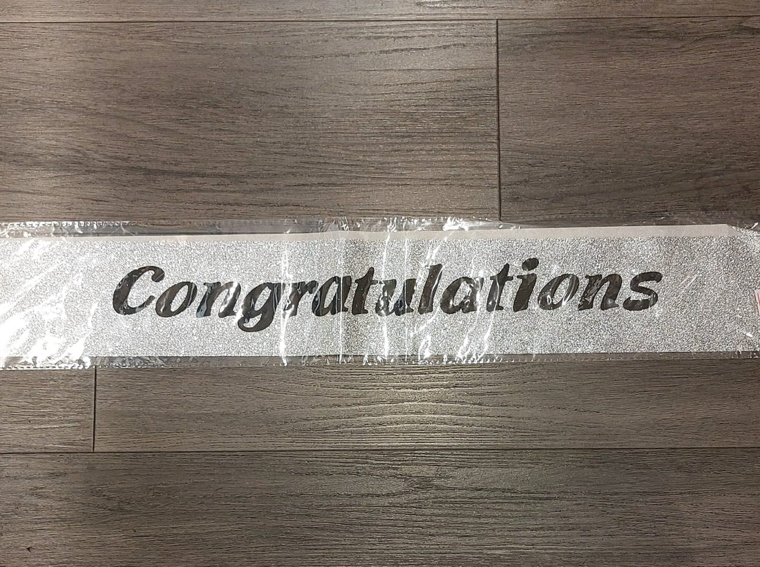 Silver Congratulations sash - Preppy Kids (Grand Bazaar)