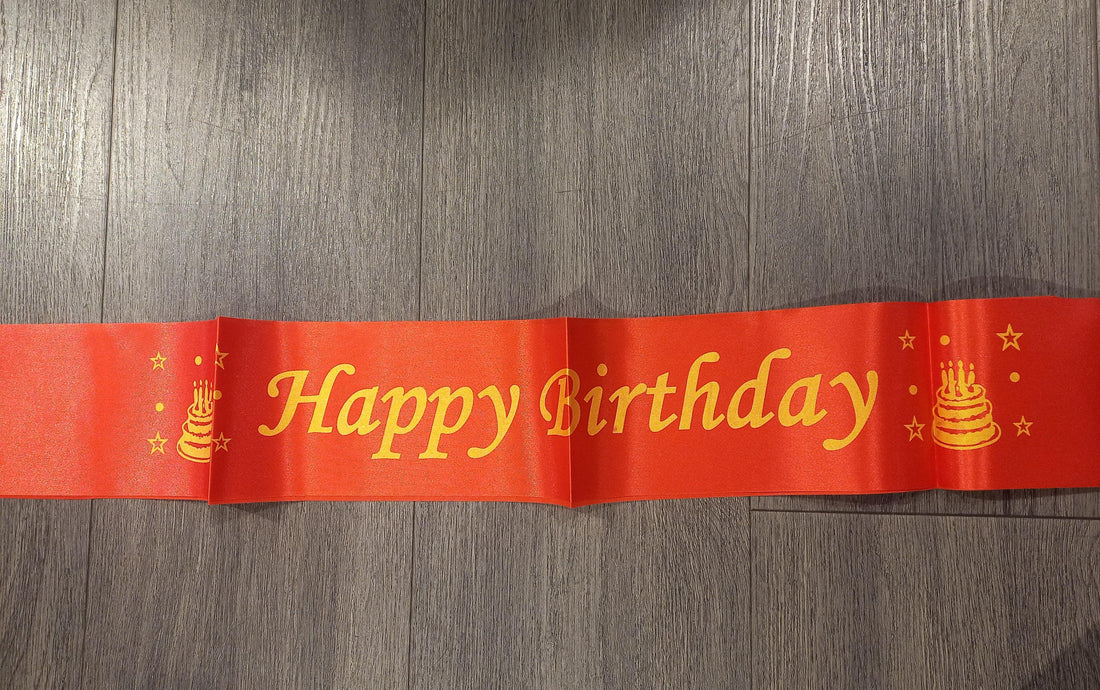 Happy Birthday Sash Red - Preppy Kids (Grand Bazaar)