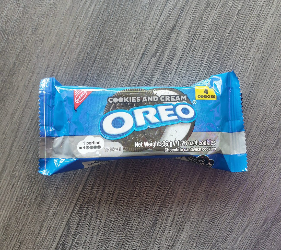 Cookies and Cream Oreo 4pk original (36g) snack biscuit