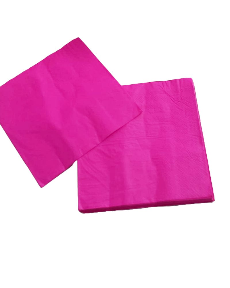 Florecent pink Disposable Napkins (20pcs)