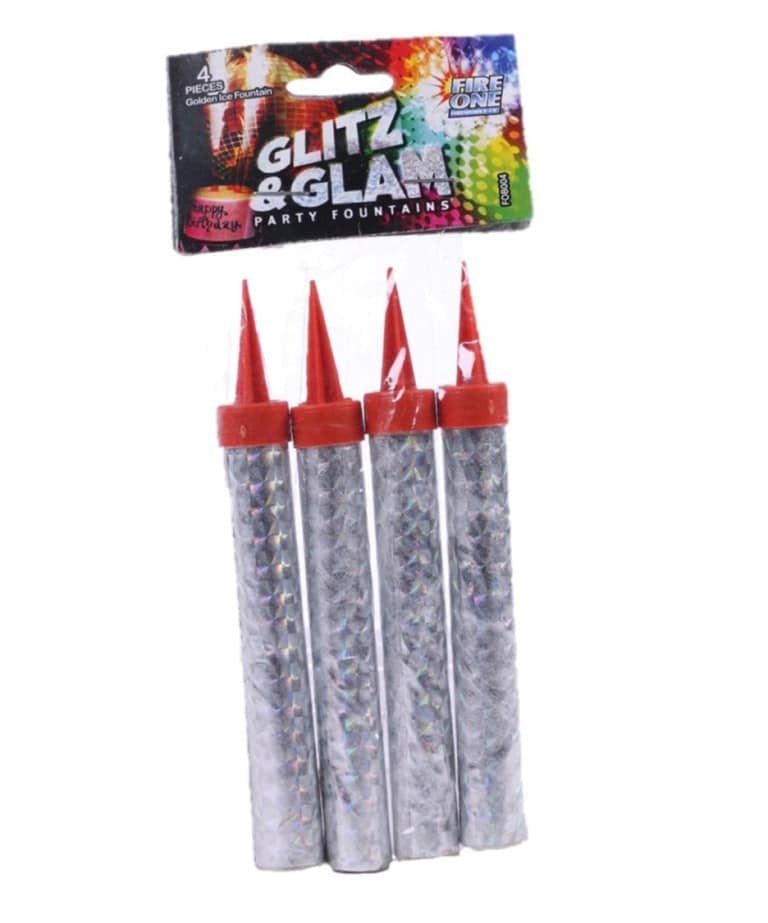 Silver  Fireworks candles