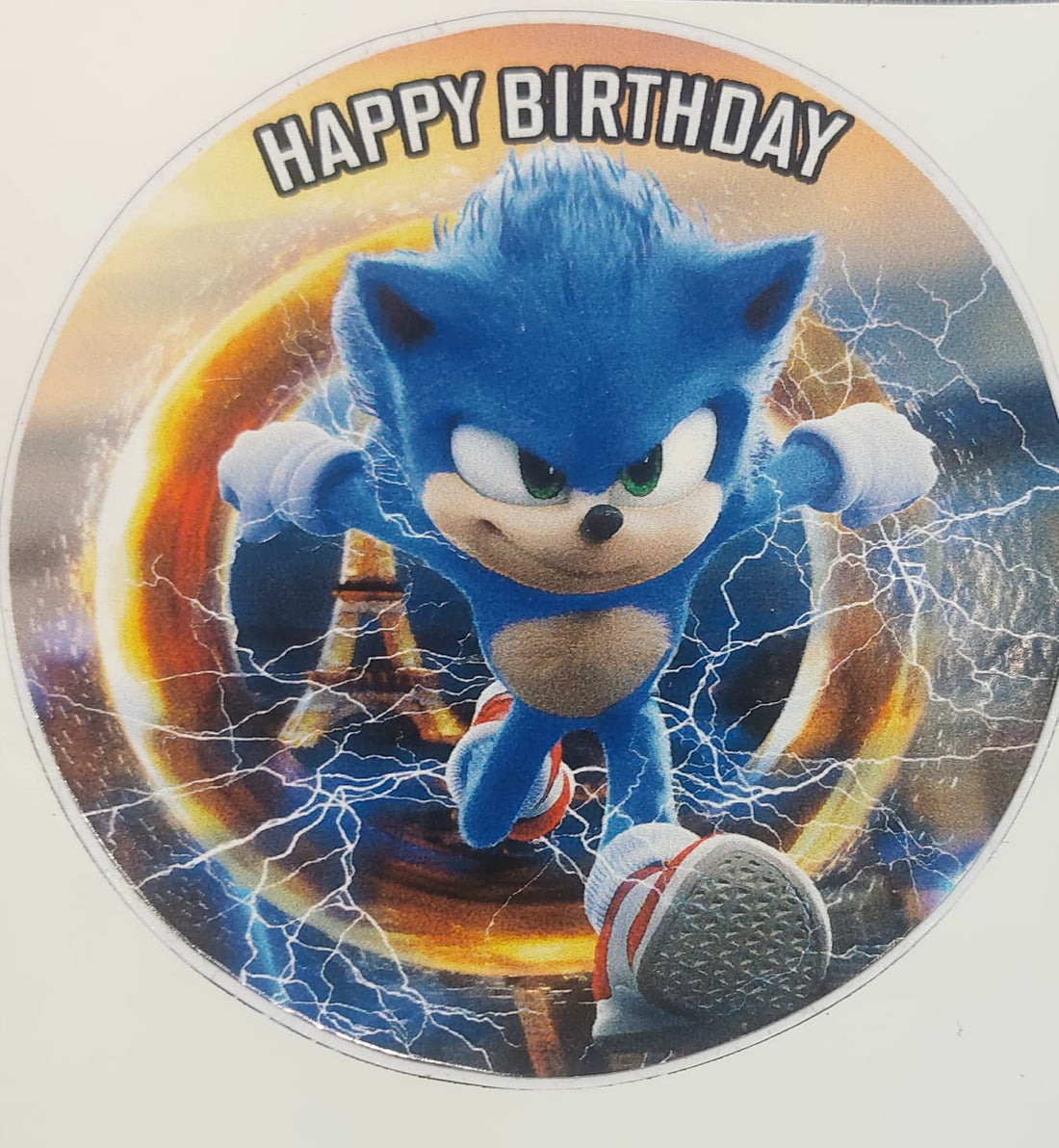 Sonic Happy Birthday Stickers 5pcs