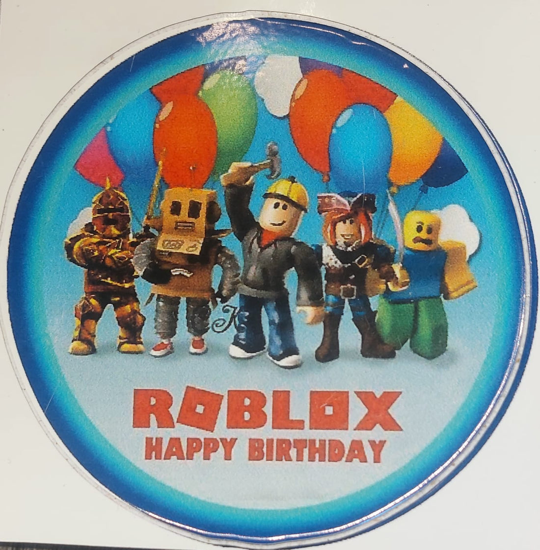Roblox Happy Birthday Stickers 5pcs