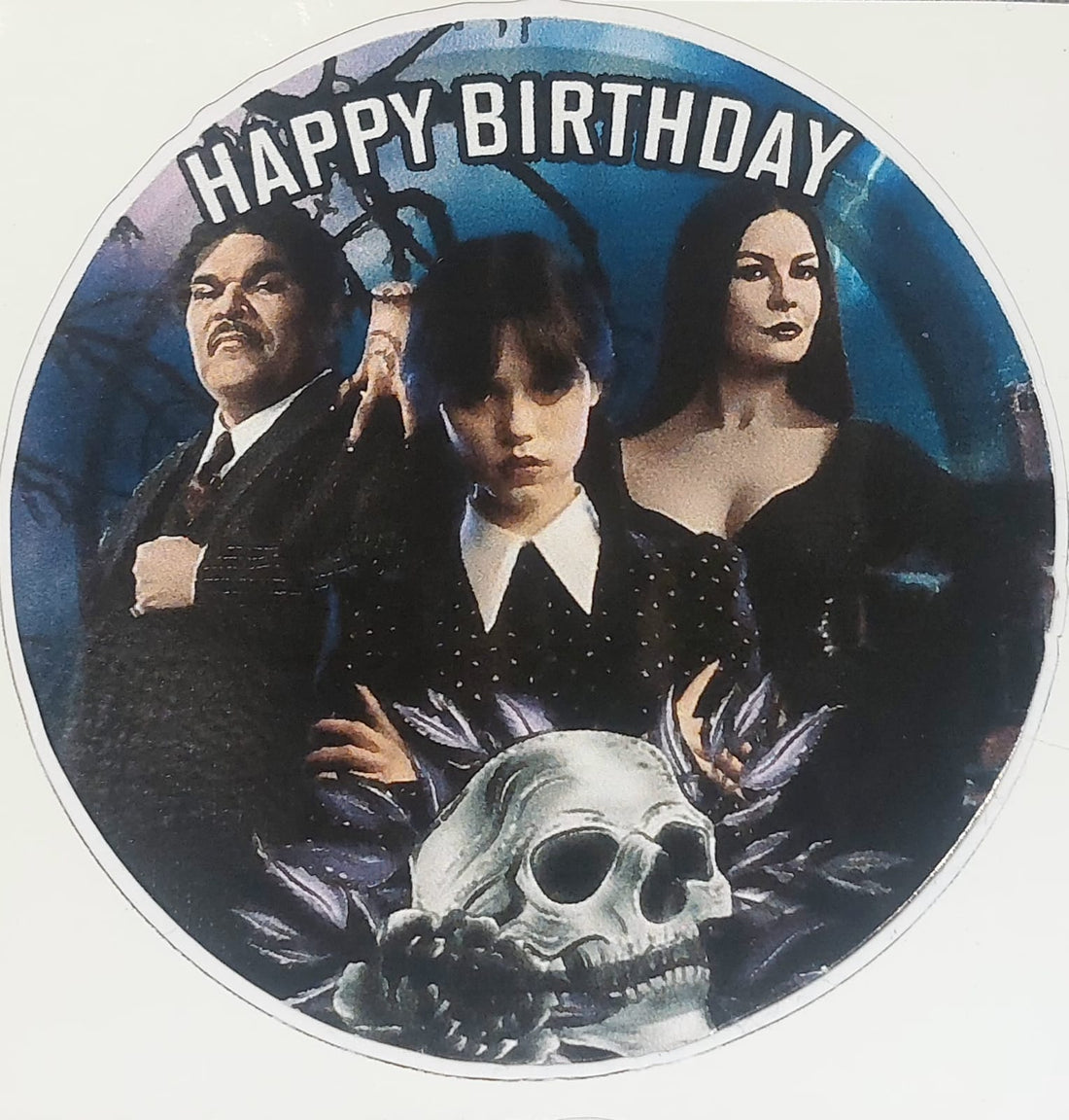 Wednesday Happy Birthday Stickers 5pcs