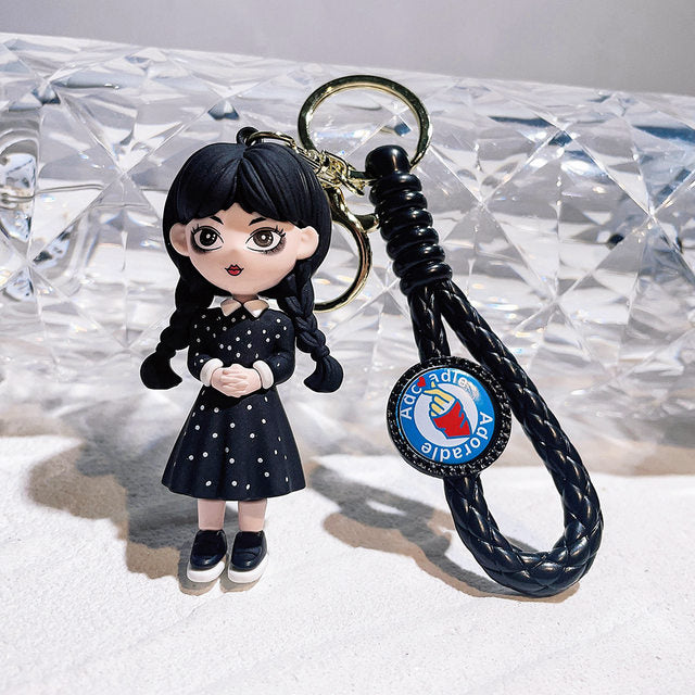 Wednesday Vintage Dress Keychain