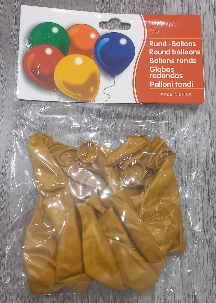 Gold 10PCS 12 inch Latex Balloons