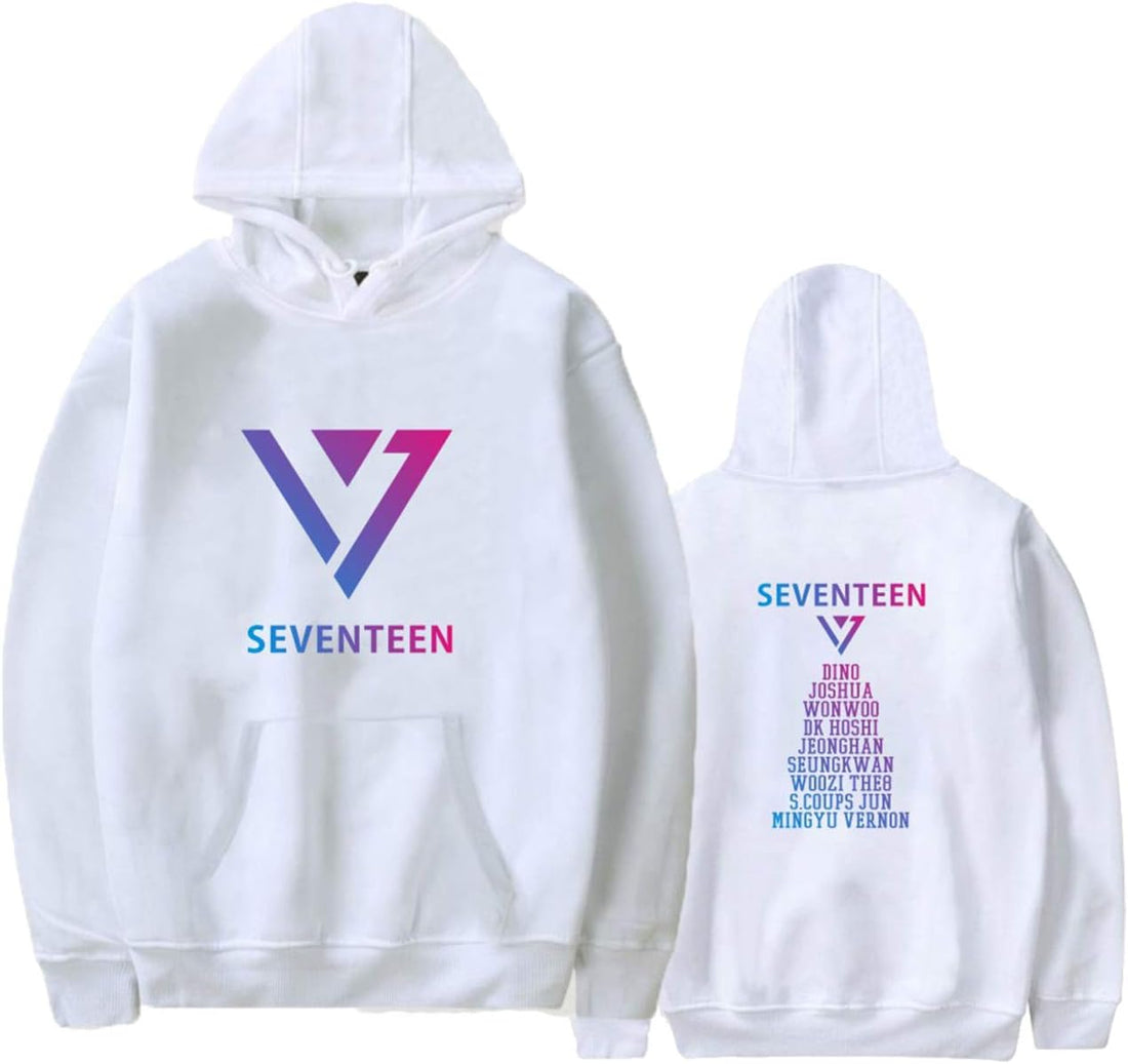 Seventeen White Pullover Hoodie