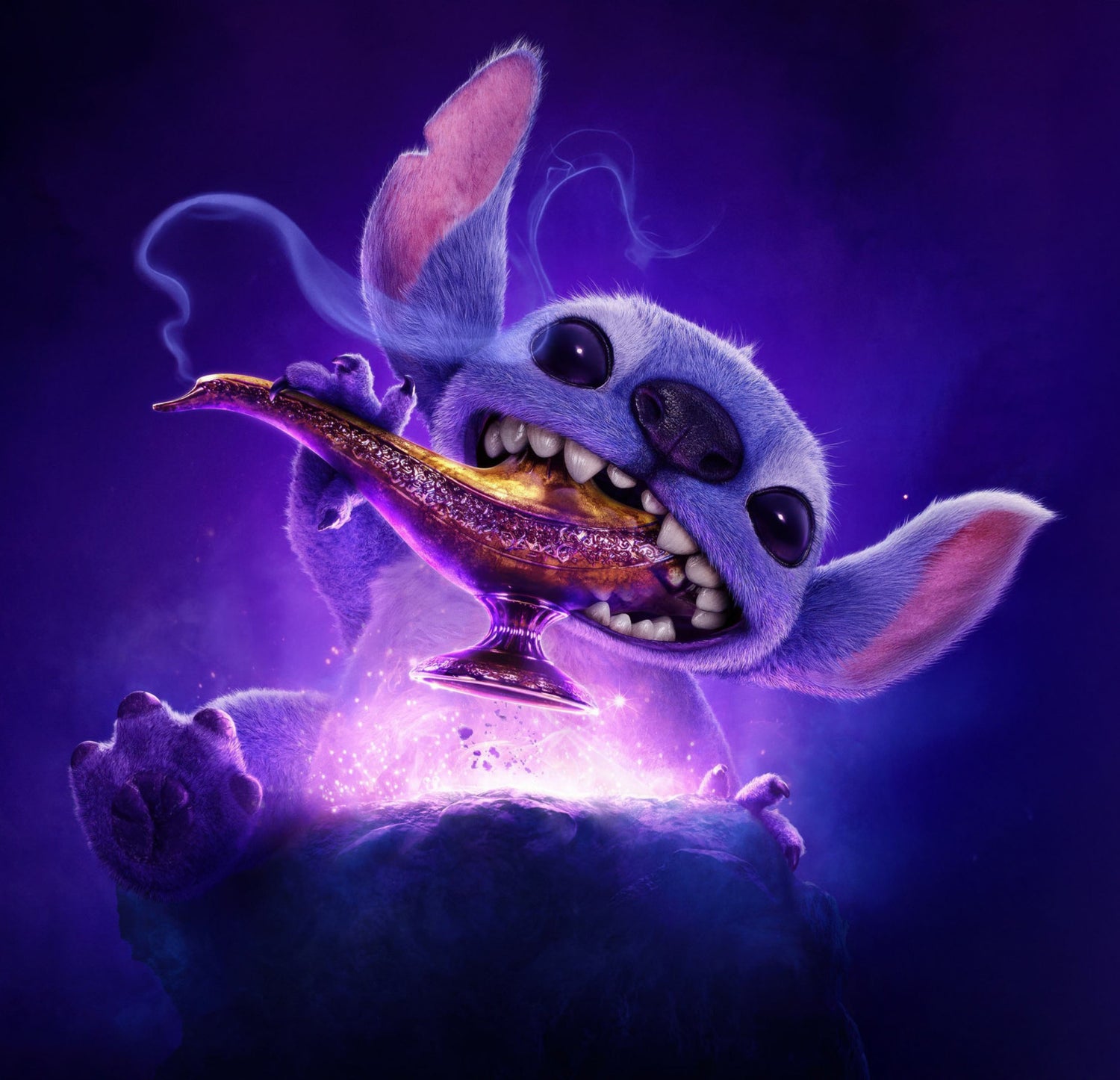 Genie  Stitch 3D Poster