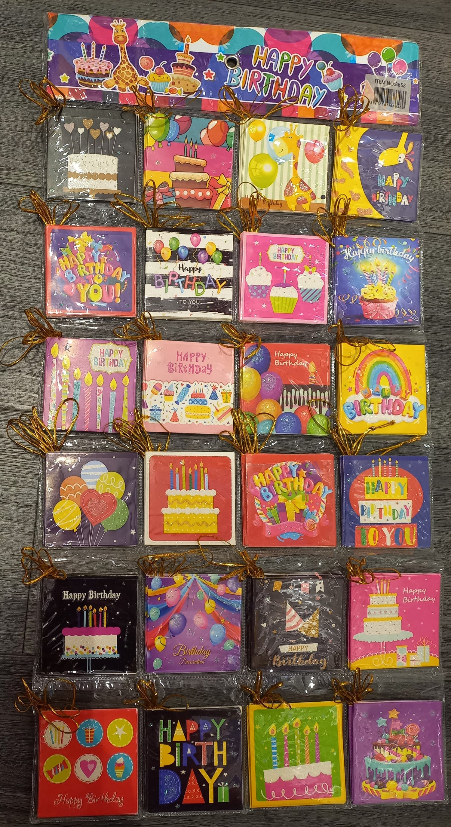 Happy Birthday Gift Bag Greeting Card