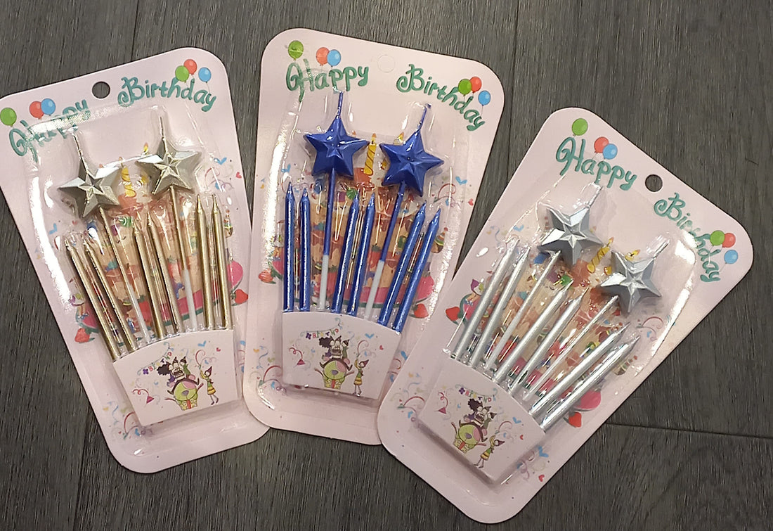 Star &amp; Regular 8PCS Candles