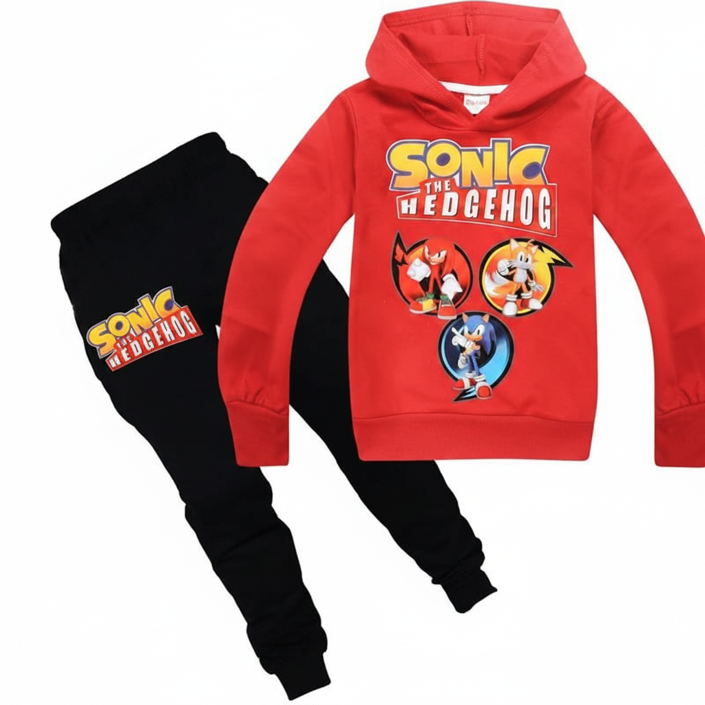Sonic the hedgehog and crew track suit (Red)