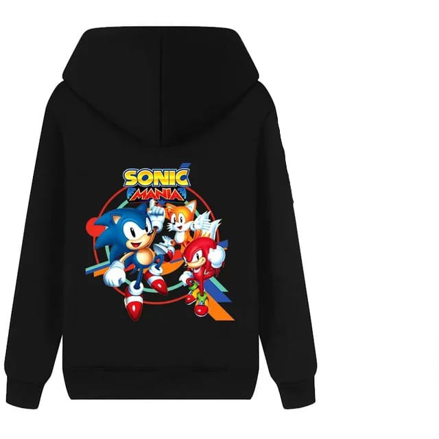 Sonic Hoodie Mania (cotton - black)