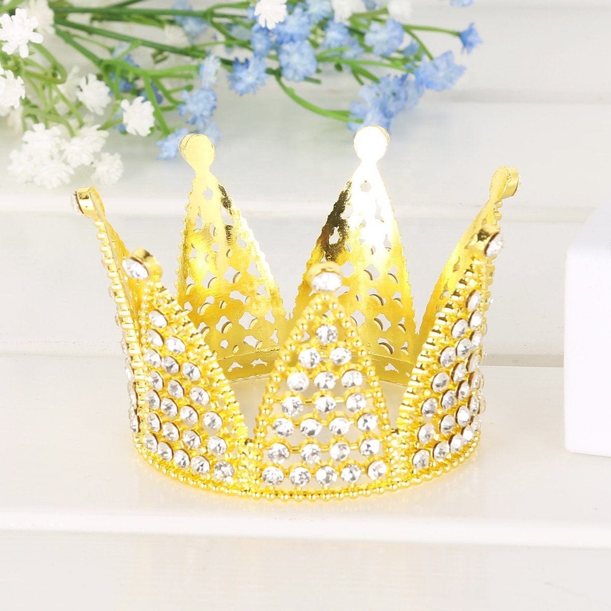 Gold Crown Cake Topper