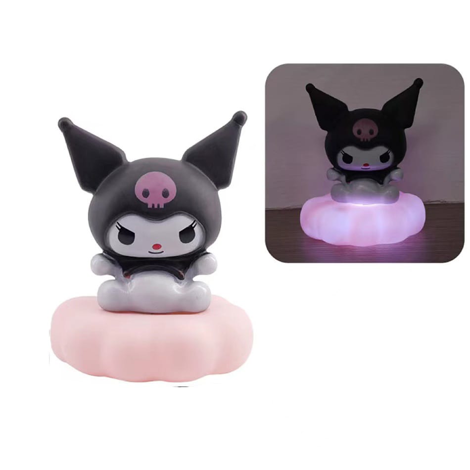 Sanrio Kuromi Figurine Lamp-Party Decorations-Preppy Kids Trinidad-Preppy Kids Shop