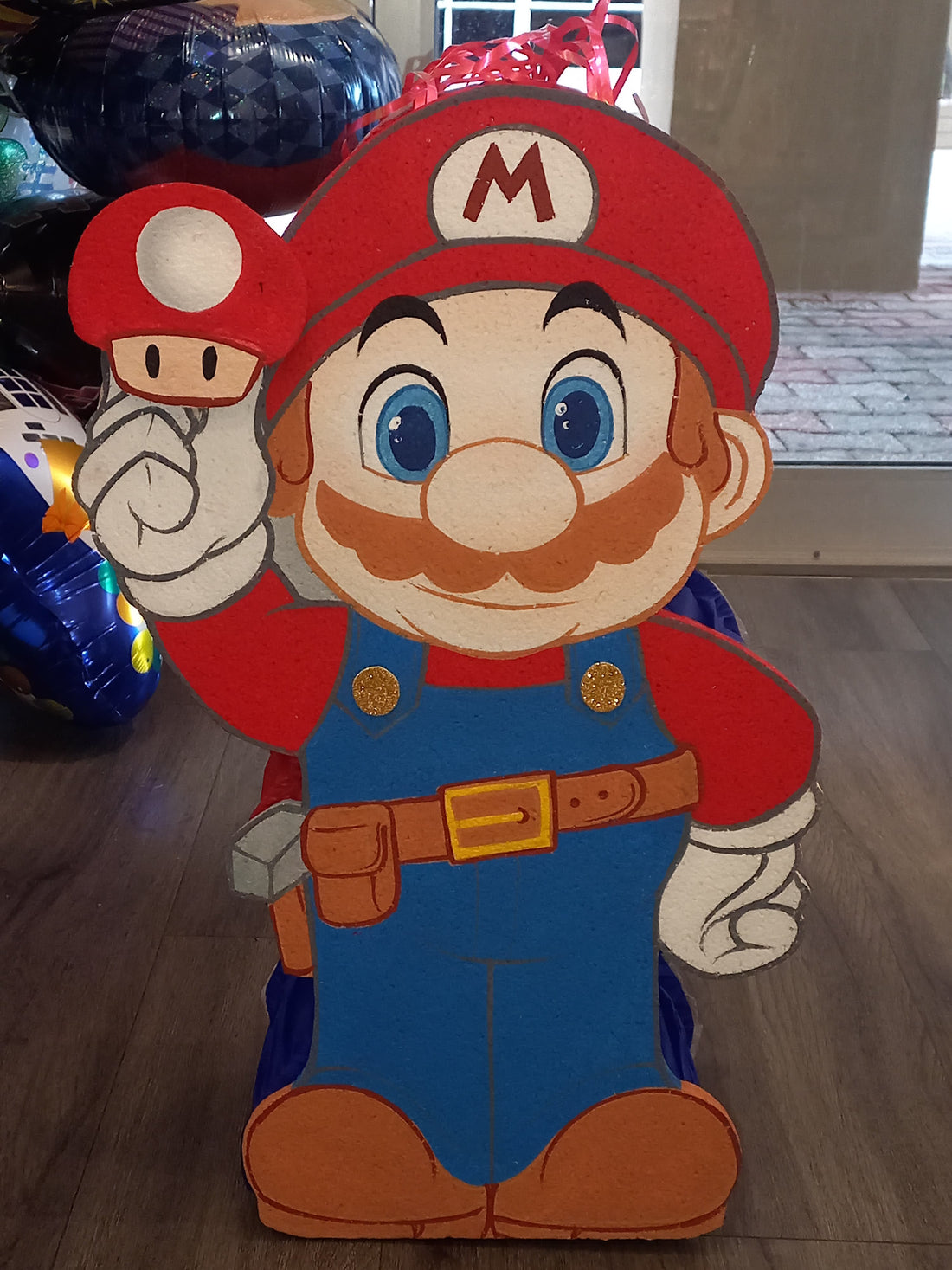 Mario Holding Mushroom Pinata