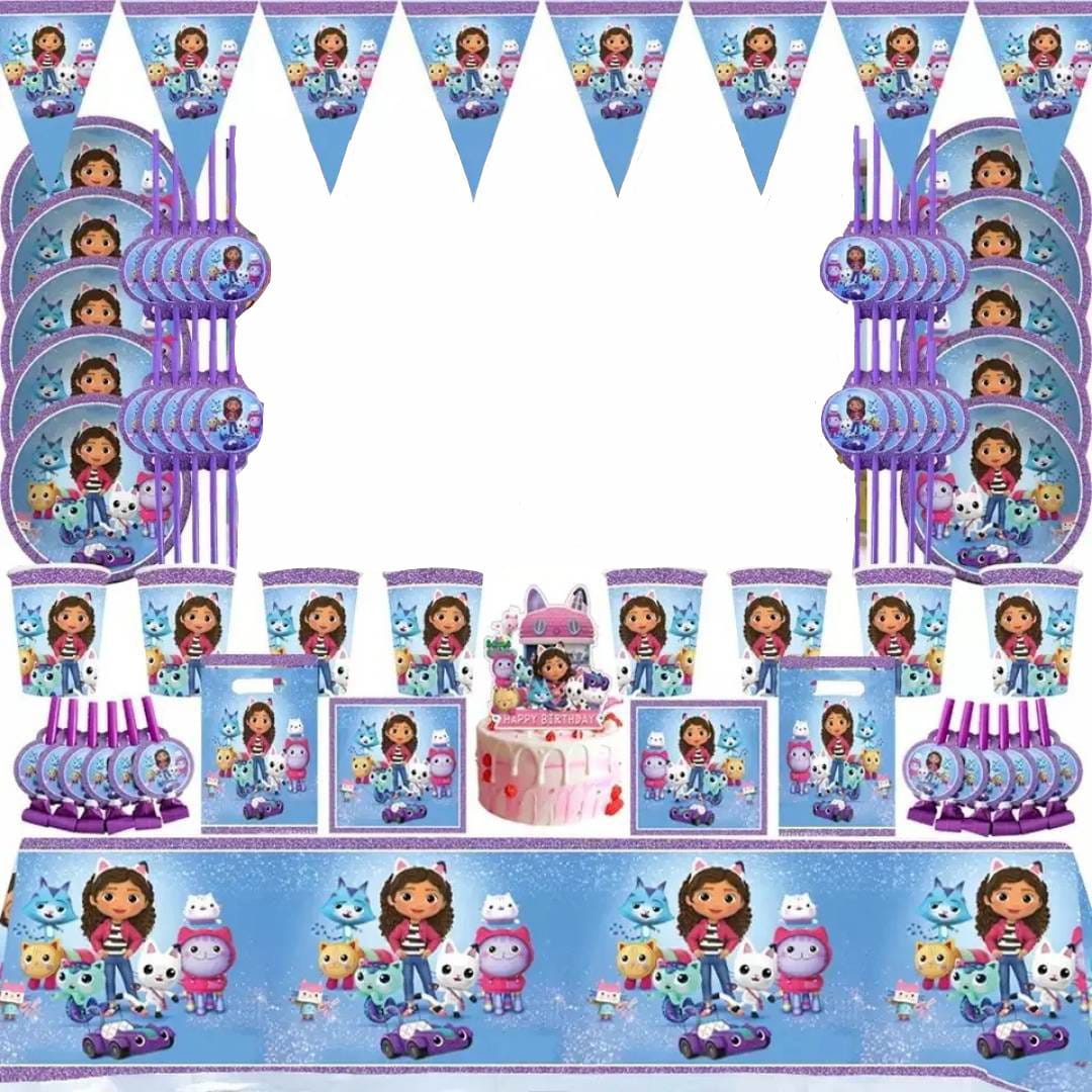 Gabby Dollhouse Ultimate Party Decoration package 