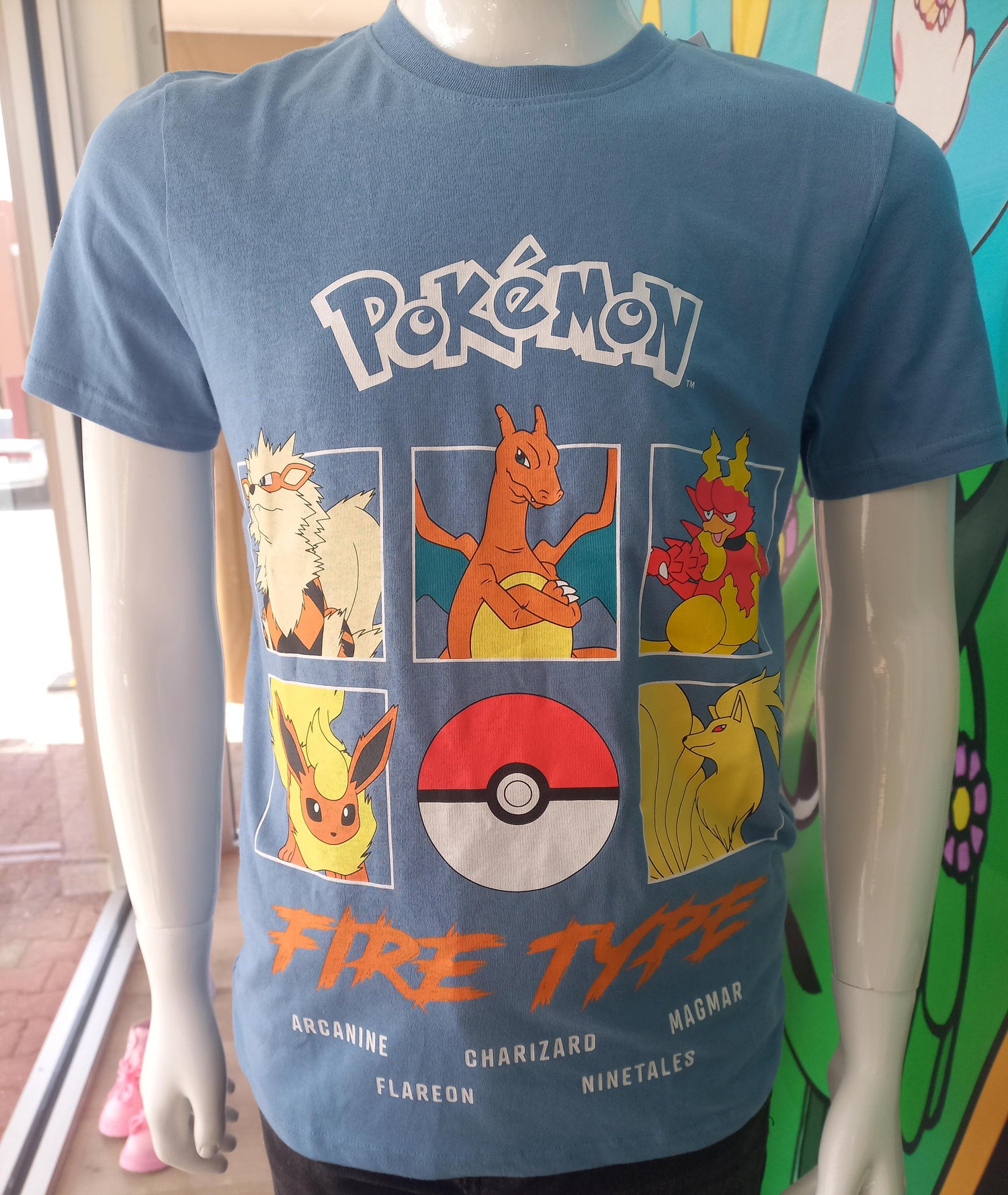 P0kemon Fire Type Tshirt