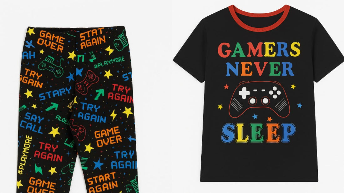 &quot;Gamers Never Sleep&quot; 2pc Pyjamas Set