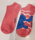 Stitch Dark Pink Socks (2 Pairs)-Birthday Outfits-Preppy Kids Trinidad-Cosplay