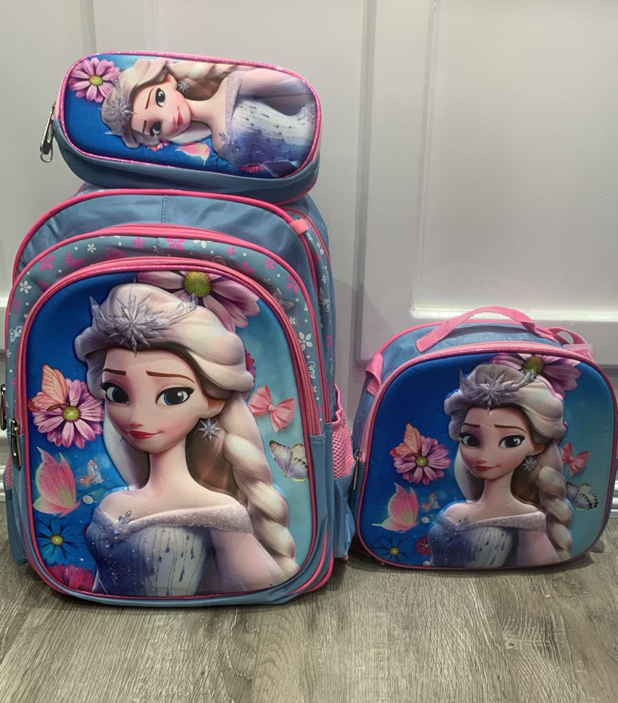 Frozen Elsa 3pc backpack set