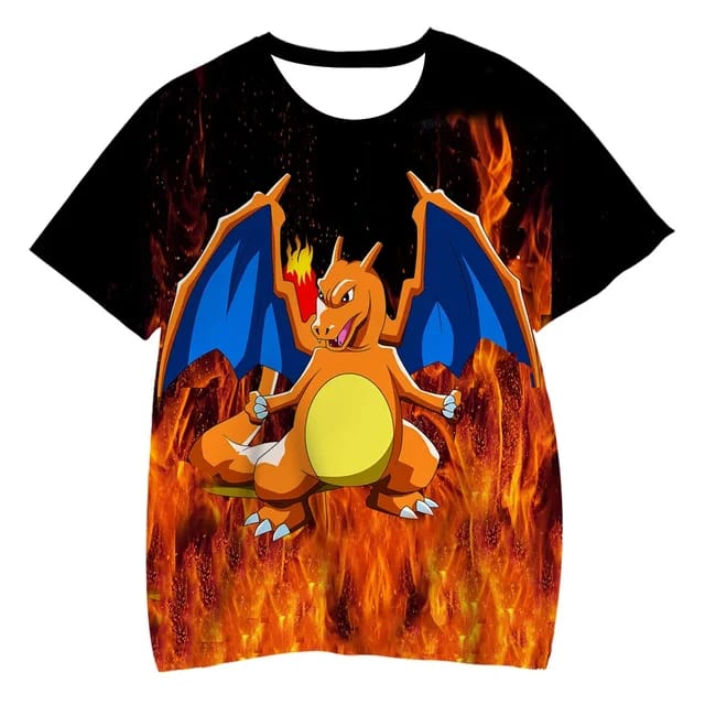 P0kemon Flaming Dragon Tshirt