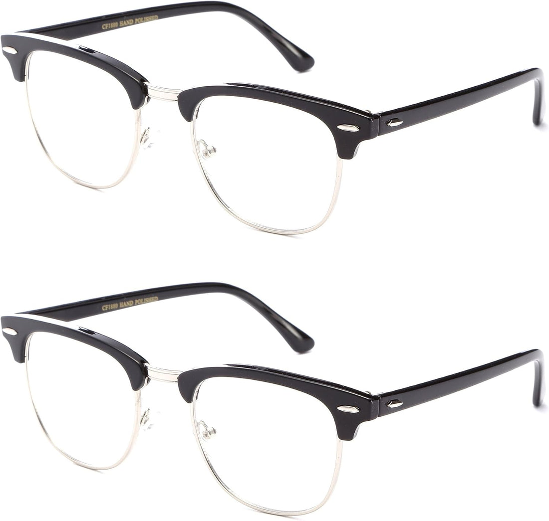 ADULT Blue light blockers Black and Silver Frame