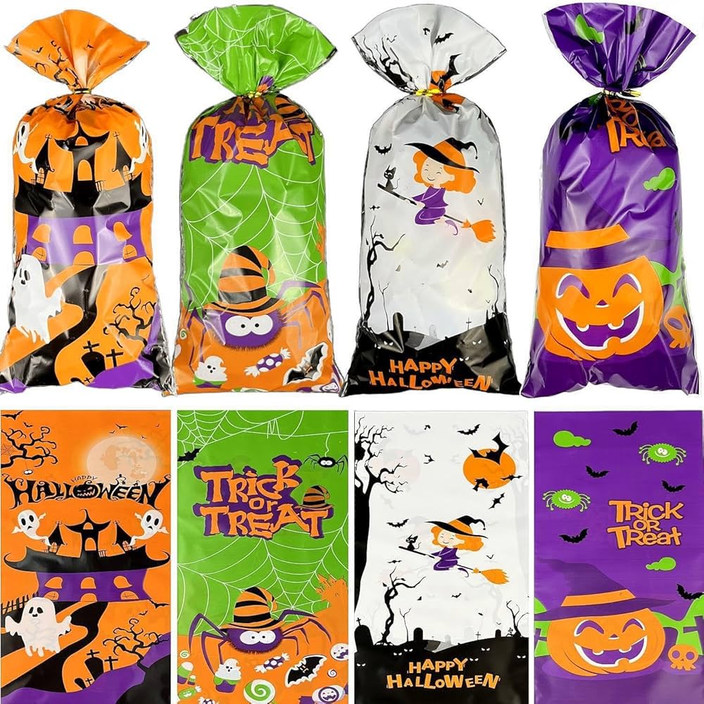 Halloween 50pc Trick or Treat Party Bags Candy  cookie bag school