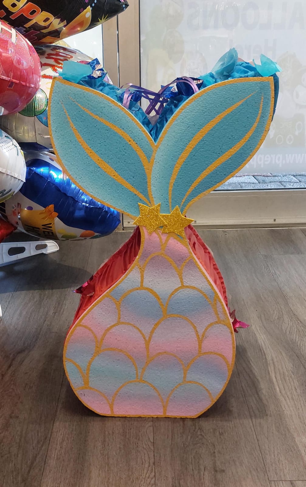Mermaid Tail Pinata Ombre Effect