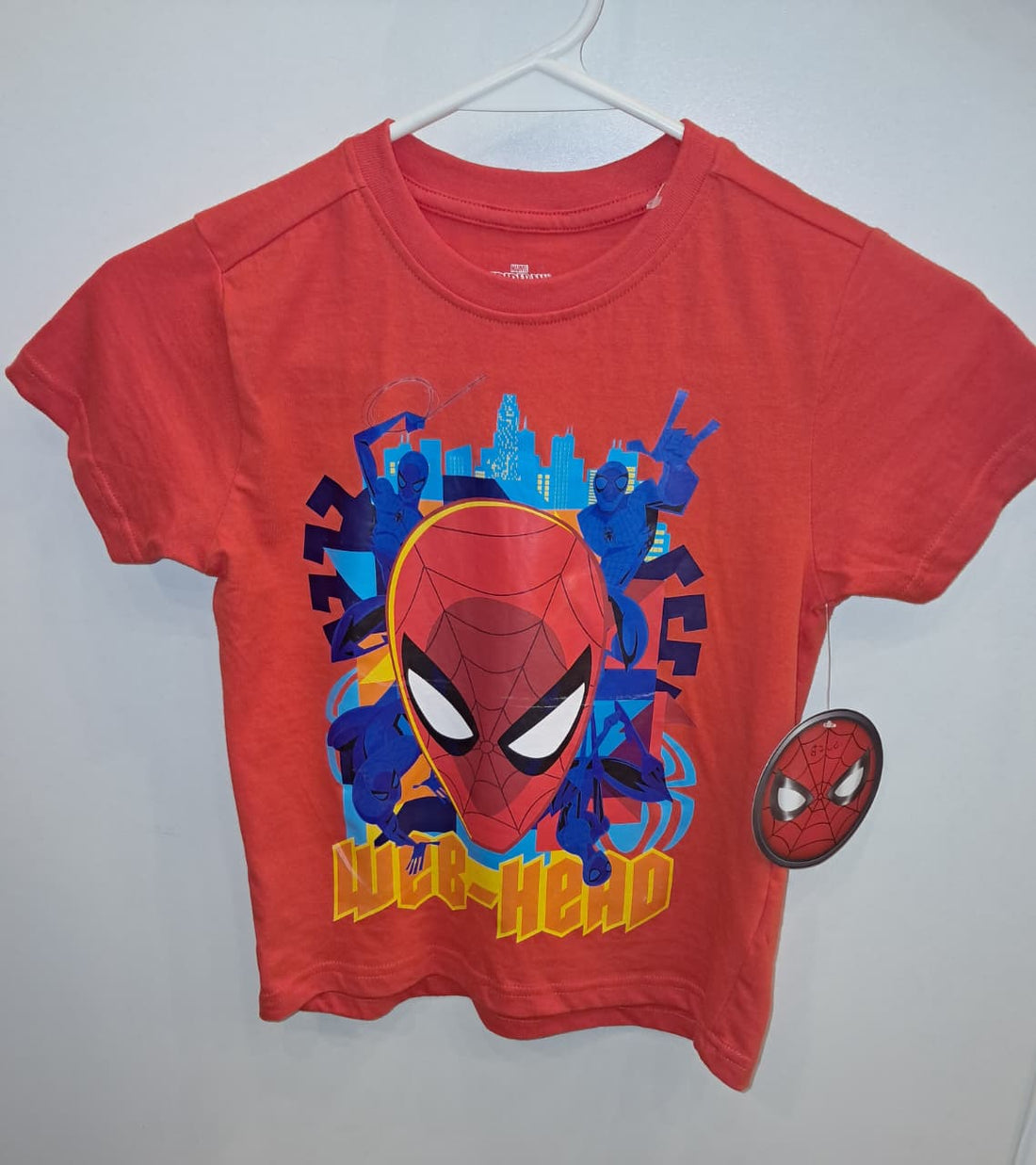Red Web Head Spiderman Tshirt