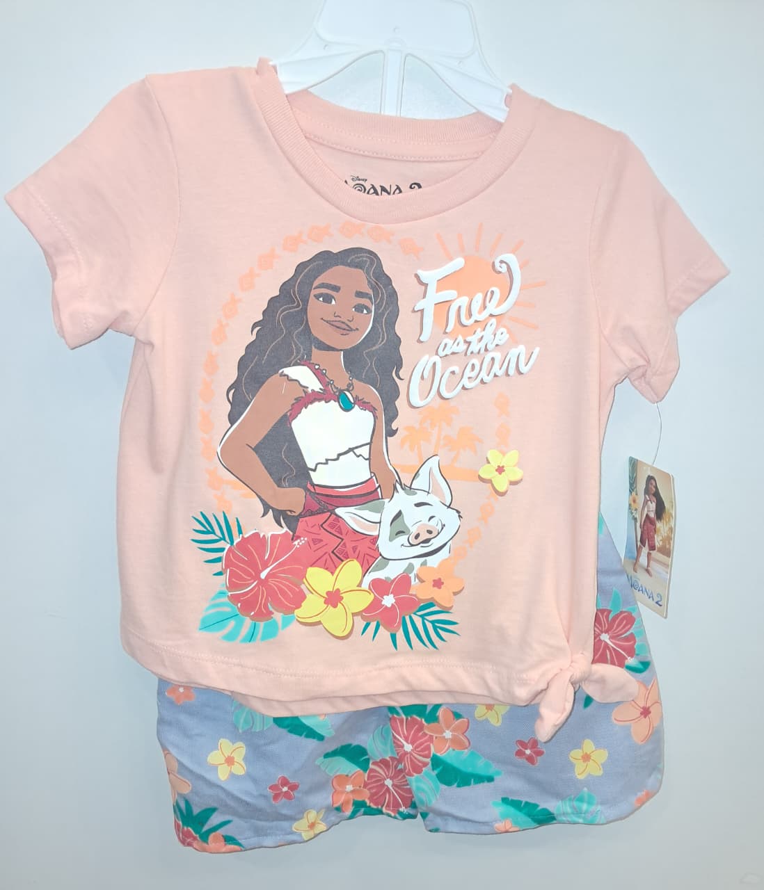 Moana 2PC Peach Top &amp; Pants Set
