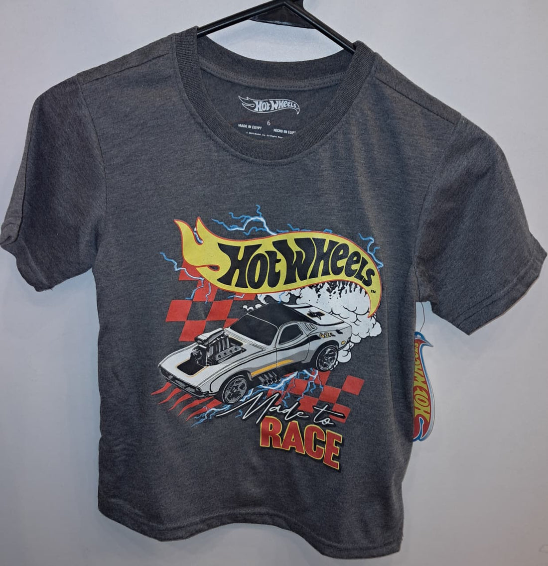 Hot Wheels &quot;Made to Race&quot; Grey Tshirt