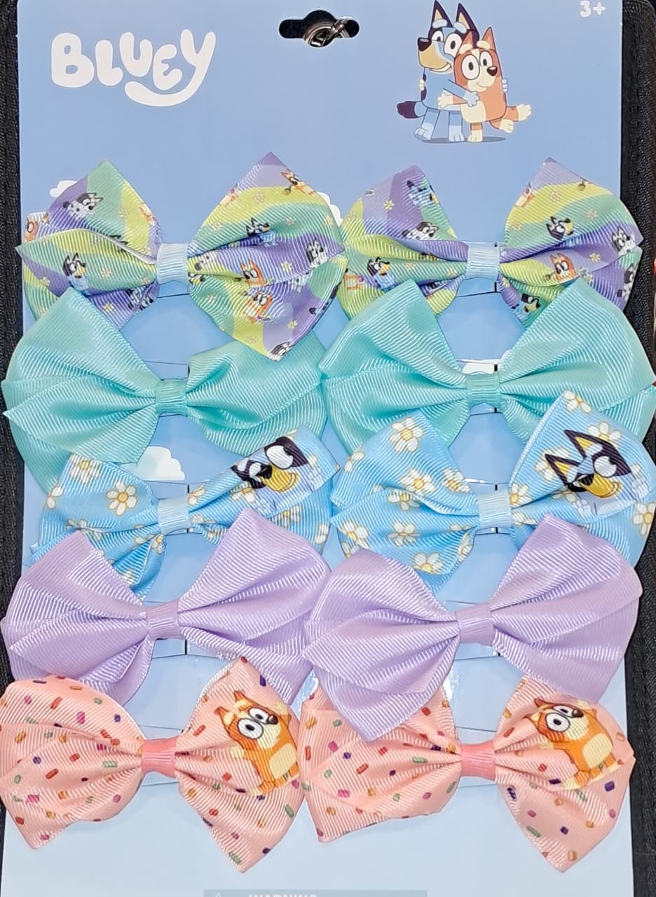 Bluey 10PCS Hair Bows Set