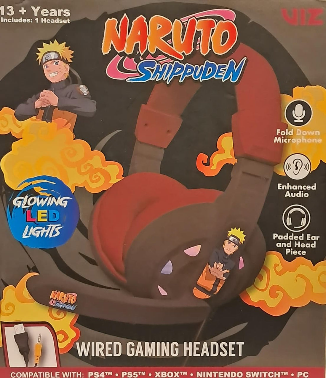 Naruto Shippuden Wired Gaming Headset
