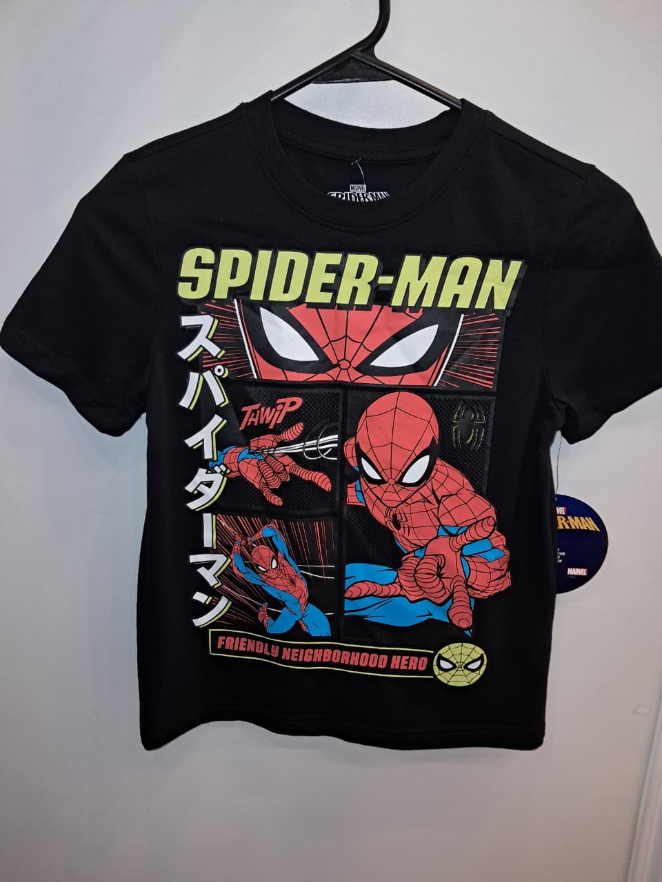 Black Spiderman Japanese Tshirt
