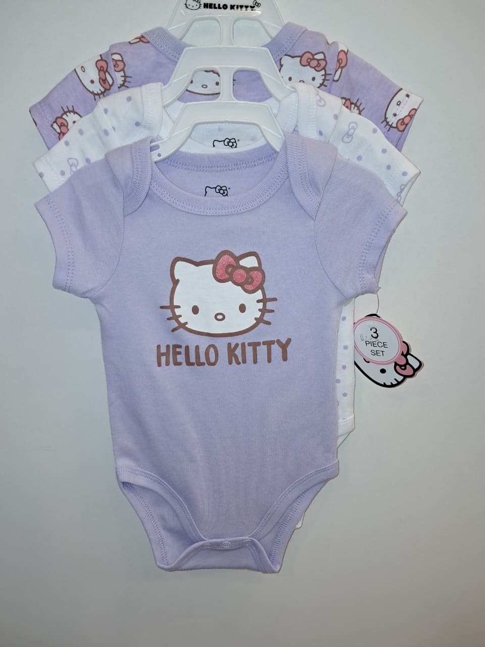 Sanrio Hello Kitty Purple 3PCS Onesies