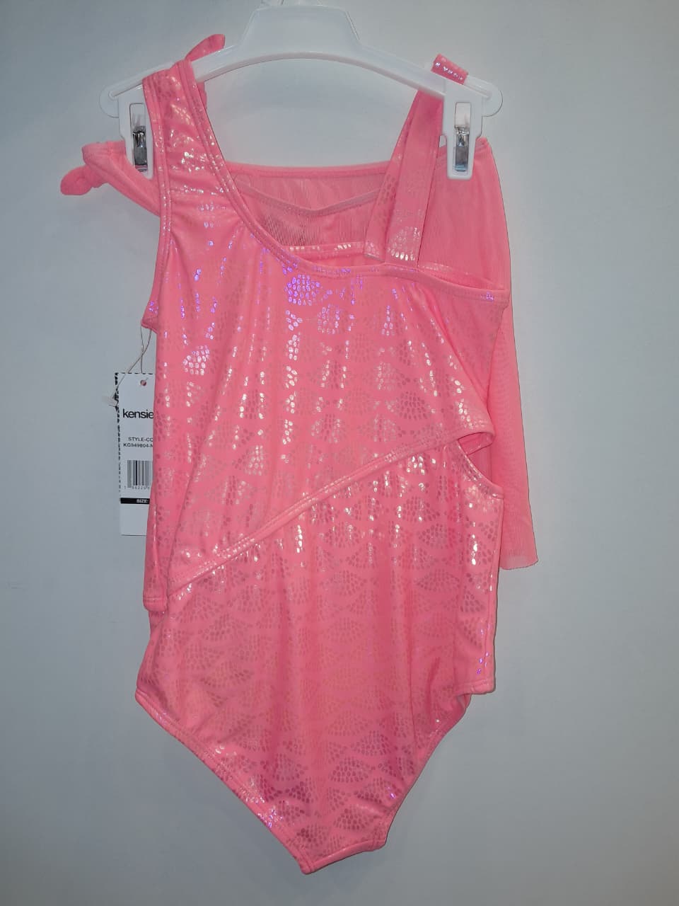 Pink 2PC Girls Bathing Suit with Skirt