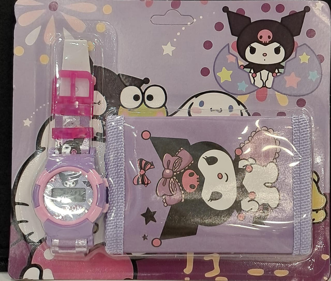 Kuromi Wallet and Watch Set