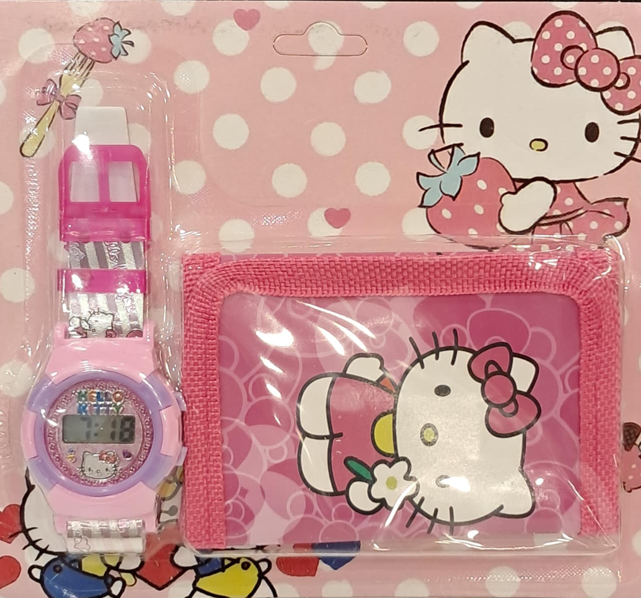 Hello Kitty Watch and Wallet Set