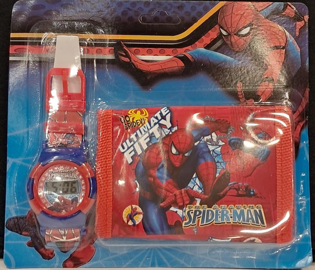 The Amazing Spiderman Wallet and Watch Set